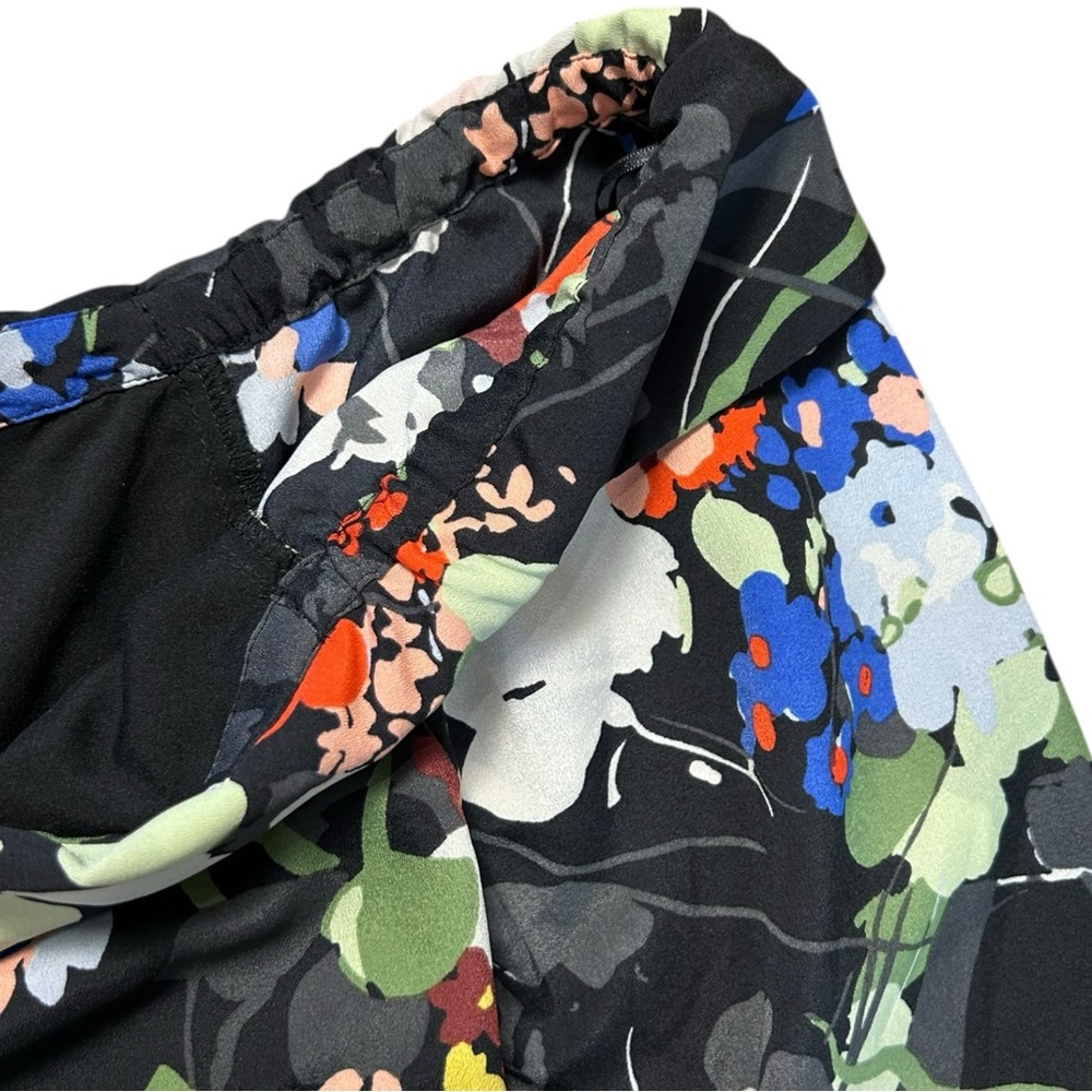 Banana Republic Black Floral Off Shoulder Dress Women’s Medium Tall NWT - Picture 5 of 8